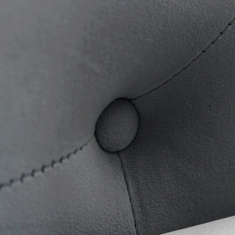 Chaise longue d'intérieur, Chaise longue en velours pour chambre à coucher avec rangement et oreiller, Chaise longue moderne rembourrée à accoudoirs roulés