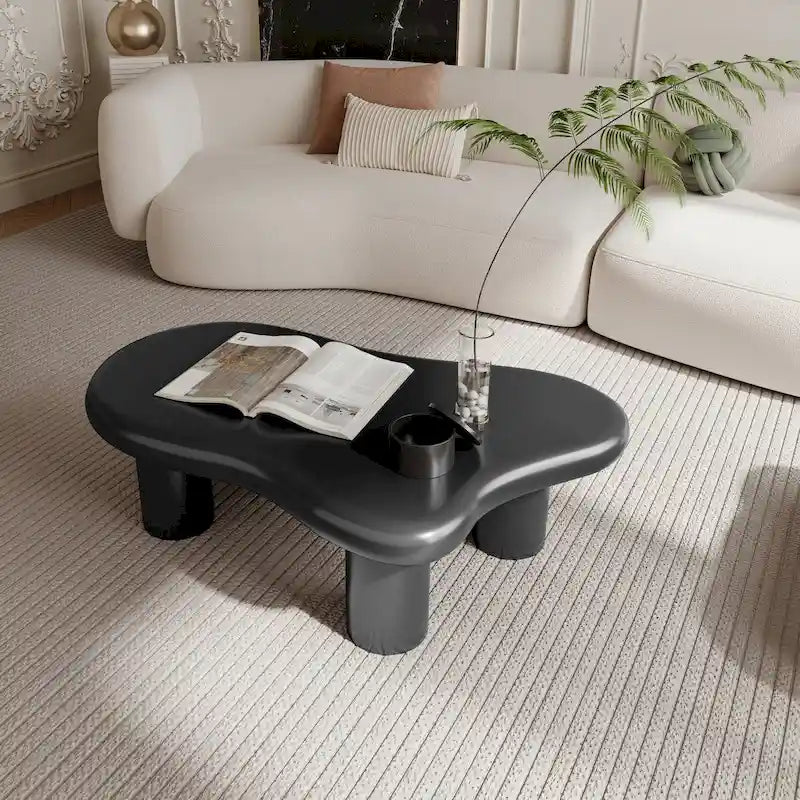 Table basse de salon en forme de nuage noir de 101,6 cm