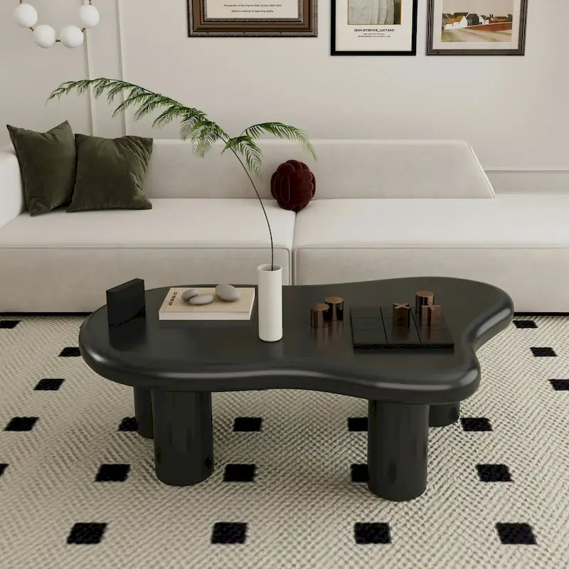 Table basse de salon en forme de nuage noir de 101,6 cm