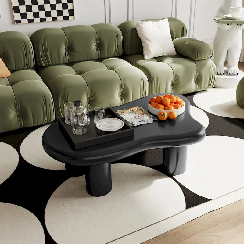 Table basse de salon en forme de nuage noir de 101,6 cm