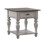 Ensemble de 3 tables basses Ocean Isle blanc antique et pin vieilli
