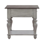 Ensemble de 3 tables basses Ocean Isle blanc antique et pin vieilli