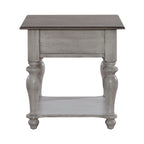 Ensemble de 3 tables basses Ocean Isle blanc antique et pin vieilli