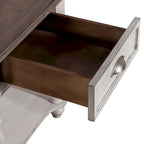 Ensemble de 3 tables basses Ocean Isle blanc antique et pin vieilli