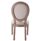 Mieres Chaise de salle à manger/chaise d'appoint vintage française rembourrée (Lot de 2) - N/A
