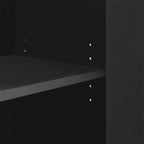 Meuble de Rangement à Motif Vague avec 2 Portes et 2 Tiroirs, Réglable