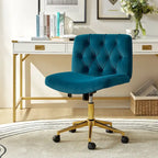 Fauteuil de bureau pivotant et inclinable Ollie Modern Flannel avec oreiller par HULALA HOME
