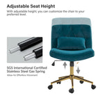 Fauteuil de bureau pivotant et inclinable Ollie Modern Flannel avec oreiller par HULALA HOME