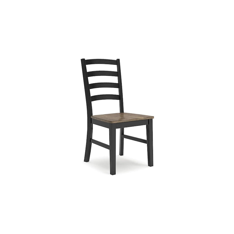 Chaise de salle à manger Signature Design by Ashley Wildenauer marron/noir – 48,26 L x 59,05 P x 99,06 H cm
