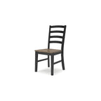 Chaise de salle à manger Signature Design by Ashley Wildenauer marron/noir – 48,26 L x 59,05 P x 99,06 H cm