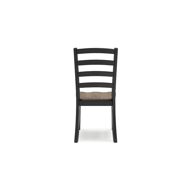 Chaise de salle à manger Signature Design by Ashley Wildenauer marron/noir – 48,26 L x 59,05 P x 99,06 H cm