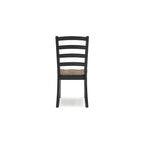 Chaise de salle à manger Signature Design by Ashley Wildenauer marron/noir – 48,26 L x 59,05 P x 99,06 H cm