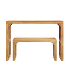 Ensemble table et 2 bancs de salle à manger