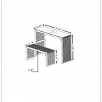 Ensemble table et 2 bancs de salle à manger