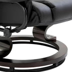 Fauteuil inclinable de massage avec repose-pieds ottoman