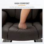 Fauteuil inclinable de massage avec repose-pieds ottoman