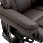 Fauteuil inclinable de massage avec repose-pieds ottoman