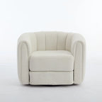 Fauteuil d'appoint pivotant moderne en tissu