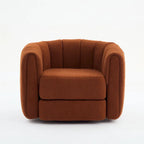 Fauteuil d'appoint pivotant moderne en tissu