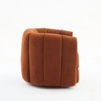 Fauteuil d'appoint pivotant moderne en tissu